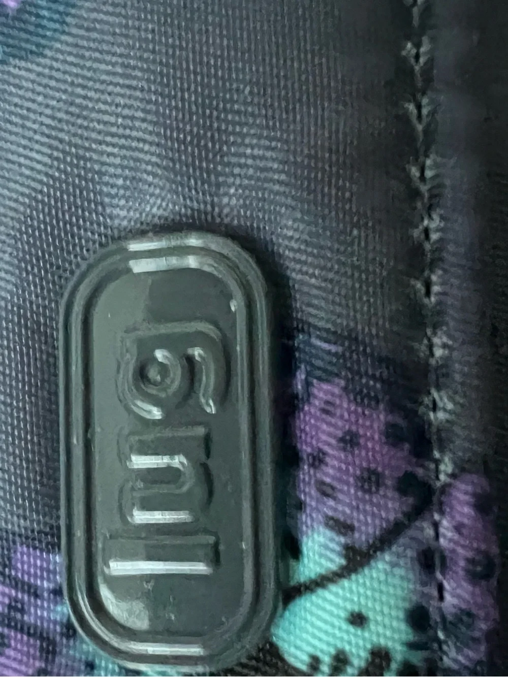 lug Black Phone Case Pouch with Iridescent Purple & Teal Butterflies